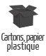 Carton, papiers, plastiques